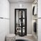 Sartodoors Sliding Closet Bi-fold Doors, Lucia 2555 Matte Black with Clear Glass, Sturdy Tracks Moldings Trim LUCIA2555BF-BLK-72 x 96 (2* 36x96) - alternate 5