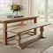 Homeroots 72in Natural Solid Wood Distressed Dining Bench 718204 - alternate 4