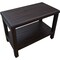 Homeroots Rectangular Teak Shower Bench With Shelf In Brown Finish 376667 - alternate 2