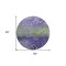 Homeroots 8' Purple Green And Black Round Abstract Washable Indoor Outdoor Area Rug 603103 - alternate 3