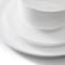 Meritage Rimmed Coupe 16 Piece Round Bone China Dinnerware Set in White 750123500M - alternate 2