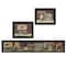 Homeroots Set Of Three Country Bath II Collection 1 Black Framed Print Bathroom Wall Art, 3PK 405626 - alternate 1