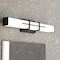 Vaxcel Fuller Park 1 Light LED Matte Black Contemporary Bathroom Vanity Fixture White Glass W0477 - alternate 1