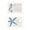Homeroots Set Of Two Mermaid Kisses Starfish Wishes 2 White Framed Print Wall Art, 2PK 408010 - alternate 1