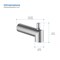 Kibi Circular Wall Mounted 1/2 in Slip-On Tub Spout with Diverter, Brushed Nickel TS102BN - alternate 4