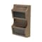 Homeroots Set of Two Brown Solid Wood File Organizer, 2PK 399686 - alternate 6