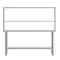 Flash Furniture Reader Work Table, 18 Gauge Stainless Steel Top Shelf and Double Overshelves and Undershelf NH-WT-3072-OSH-GG - alternate 5