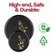 Smarty Had A Party Black with Gold Floral Plastic Dinnerware Value Set, 240PK 220BGVP-CASE - alternate 5
