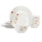 Elama Poppy 12 Piece Porcelain Dinnerware Set, Service for 4 750123745M - alternate 1