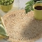 Homeroots 15" Set of Two Natural Braided Jute Round Placemats 534176 - alternate 4