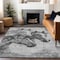 Homeroots 5' X 8' Gray And Silver Horse Washable Indoor Outdoor Area Rug 618674 - alternate 4