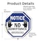 Signmission Notice No Admittance Employees Only, 4 inch X 4 inch, Vinyl Decal, 2PK OC-D-2PACK-4-52 - alternate 2