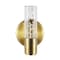 Jonathan Y Bolha 5.5" 1-Light Minimalist Modern Bubble Acrylic/Iron Integrated LED Vanity Light, Brass Gold JYL7222B - alternate 3