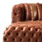 Homeroots Tufted Orange Velvet Modular U Shaped Sofa and Chaise Sectional With Toss Pillows 642273 - alternate 4