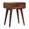 Homeroots 22" Chestnut Solid Wood One Drawer Nightstand 651571 - alternate 4