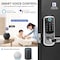 Wrightmaster 5 in 1 Corded Aluminum Smart Lock Deadbolt, Keyless Entry Door Lock with Fingerprint Digital, APP C ZR-06T-SR - alternate 4