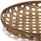 Homeroots 26in Brown Bamboo Weave Round Wood Vanity Tray 516322 - alternate 2