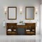 James Martin Vanities Bellshire 84" Dual Vanity Set w/24" Make-Up Counter, Honey Oak w/3 cm Eternal Jasmine Pearl Sileston 660-VMC84-HNO-3EJP - alternate 2
