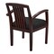 Office Star Kenwood Collection Wood Back Guest Chair, Black/Mahogany KEN77MAH-3 - alternate 3