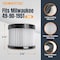 Powertec 49-90-1951 Wet Dry Vacuum Filter for Milwaukee M18 0882-20 Compact Vacuum, 4PK 75135-P2 - alternate 3