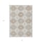 Homeroots 5' X 8' Ivory And Brown Floral Washable Indoor Outdoor Area Rug 610752 - alternate 5