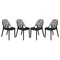 Leisuremod Modern Cornelia Dining Chair, Solid Black, 4PK C18SBL4 - alternate 1