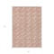 Homeroots 3' X 5' Salmon And Ivory Geometric Washable Indoor Outdoor Area Rug 595031 - alternate 4