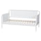 Baxton Studio Lucera Bobbin Daybed, Wooden Spindle Bed Frame, Twin, White 263-14373-ZORO - alternate 4