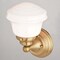 Vaxcel Huntley 1 Light LED Gold Brass Farmhouse Bathroom Vanity Wall Fixture White Schoolhouse Glass W0451 - alternate 4
