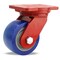 Hamilton Extra Heavy Duty Swivel Caster, 6" x 3" Ergo-Glide XT 1" Thick Polyurethane (85A) on Cast Iron Wheel S-EHD-63EGB - alternate 1