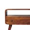 Homeroots 24in Brown Solid Wood Fireplace TV Stand 720014 - alternate 4