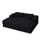Homeroots 79" Black Corduroy Sleeper Sofa 719547 - alternate 4