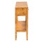Bali & Pari Ghina Modern and Contemporary Natural Light Mappa Real Burl Wood 2-Drawer Console Table 249-13921-ZORO - alternate 4
