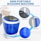 Pure Clean PyleUpgraded Portable Washer - Top Loader, Quiet, Compact, 4.5 Lbs Capacity, 110V PUCWM11 - alternate 4
