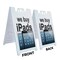 Signmission We Buy Ipads, A-Frame & 2 Decals Installed, Heavy-Duty Plastic Frame SBHD-D-2436-We Buy Ipads - alternate 2