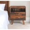 Homeroots 30" Dark Brown Solid Wood Two Drawer Nightstand 551635 - alternate 4
