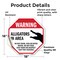 Signmission Warning Alligators in Area Do Not S, 18 Inch X 18 Inch, Vinyl Decal OC-D-18-339 - alternate 3