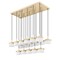 Z-Lite Renaud Modern Gold 17 Light Linear Chandelier 827P6-17L-MGLD-LED - alternate 2