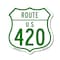 Signmission Route Marker Shield Sign Us 420, 12 Inch X 12 Inch, Aluminum Metal Sign SHI-A-12-477 - alternate 1