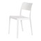 Homeroots Set of Two White Heavy Duty Plastic Outdoor Stacking Accent Chairs, 2PK 565226 - alternate 6