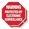 Signmission Warning Protected by Electronic Sur, 10 inch X 10 inch, Aluminum Metal Signs, 2PK OC-A-2PACK-10-338 - alternate 1