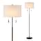 Jonathan Y Maude 61" Rustic Farmhouse Iron Candlestick Pull Chains LED Floor Lamp, Brown Wood Finish/Black JYL1141A - alternate 1