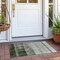 Homeroots 2' X 3' Olive Green Ombre Washable Non Skid Indoor Outdoor Area Rug 563655 - alternate 4