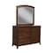 Homeroots 52" Brown Solid Wood Six Drawer Double Dresser 524150 - alternate 1