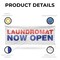 Signmission Laundromat Now Open, 48 Inch x 120 Inch, Vinyl Banner B-120-30724 - alternate 4