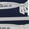 Homeroots 11.5" X 12" X 8.5" White Blue Fabric Boxes With Cover Set Of 3, 3PK 364159 - alternate 2