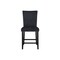 Homeroots 25" Black Wood and Velvet Counter Height Bar Chair 564780 - alternate 4