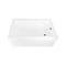 Kingston Brass 60-Inch Acrylic Rectangular 3-Wall Alcove Tub Combo w/ Waste and Overflow Drain, Right Hand Drain CVTAP603622R0 - alternate 1