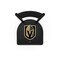 Holland Bar Stool Co 25" Blk Wrinkle Vegas Golden Knights Station Counter Stool, Ladder Back L00425LVGdKn - alternate 2