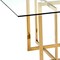 Homeroots 59" Clear and Silver Glass and Metal Pedestal Base Square Dining Table 555148 - alternate 4